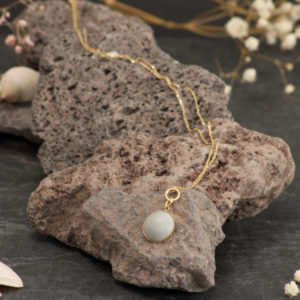 Serie Pure Dome- Halskette Kona | Gold Grey