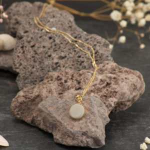 Serie Pure Flat - Halskette Kona | Gold Grey