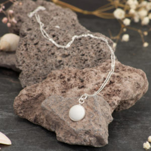 Serie Pure Dome - Halskette Kona | Silver White